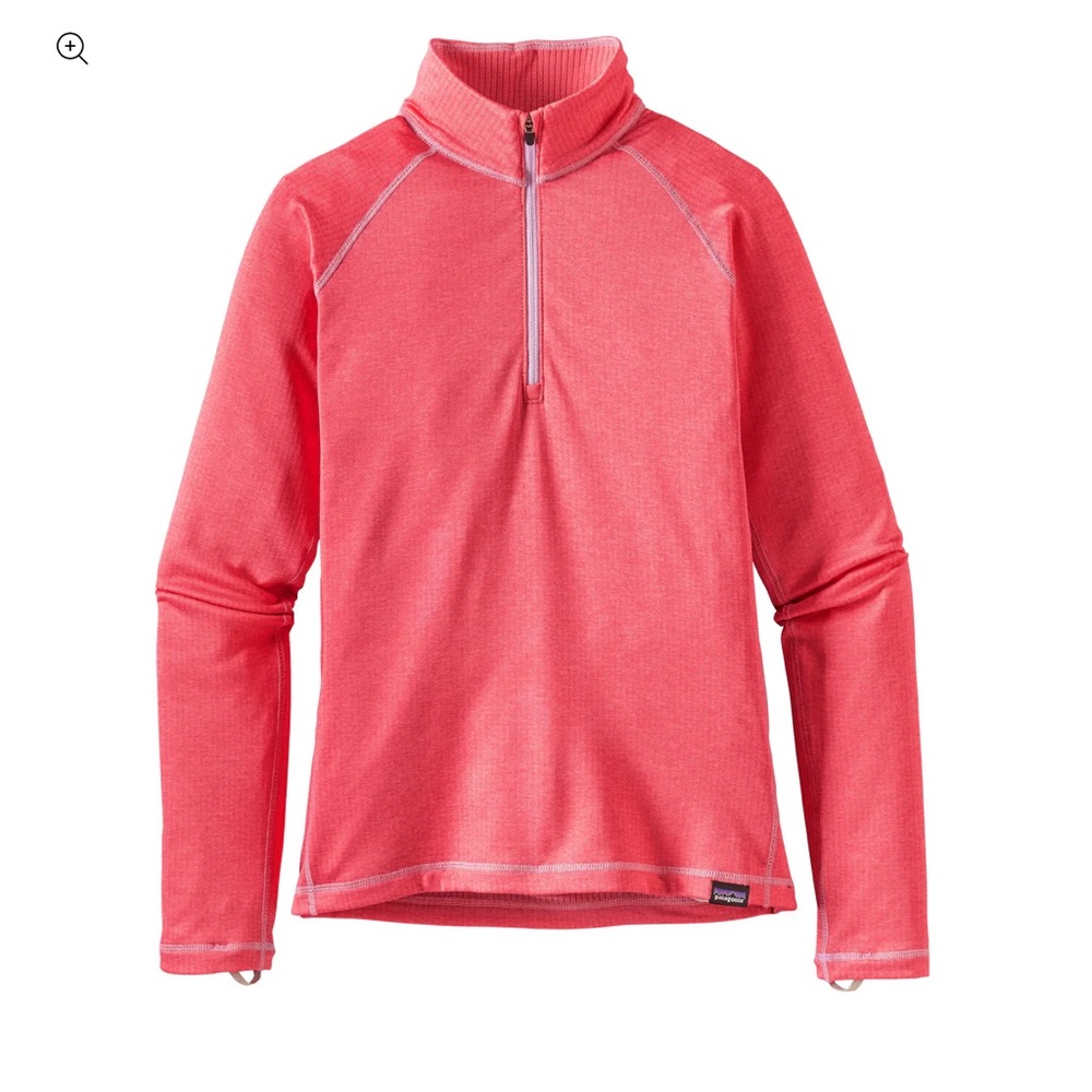 patagonia capilene heavyweight quarter zip base layer kids large 12 ski snow